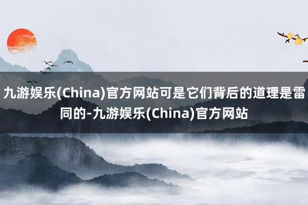 九游娛樂(China)官方網(wǎng)站可是它們背后的道理是雷同的-九游娛樂(China)官方網(wǎng)站